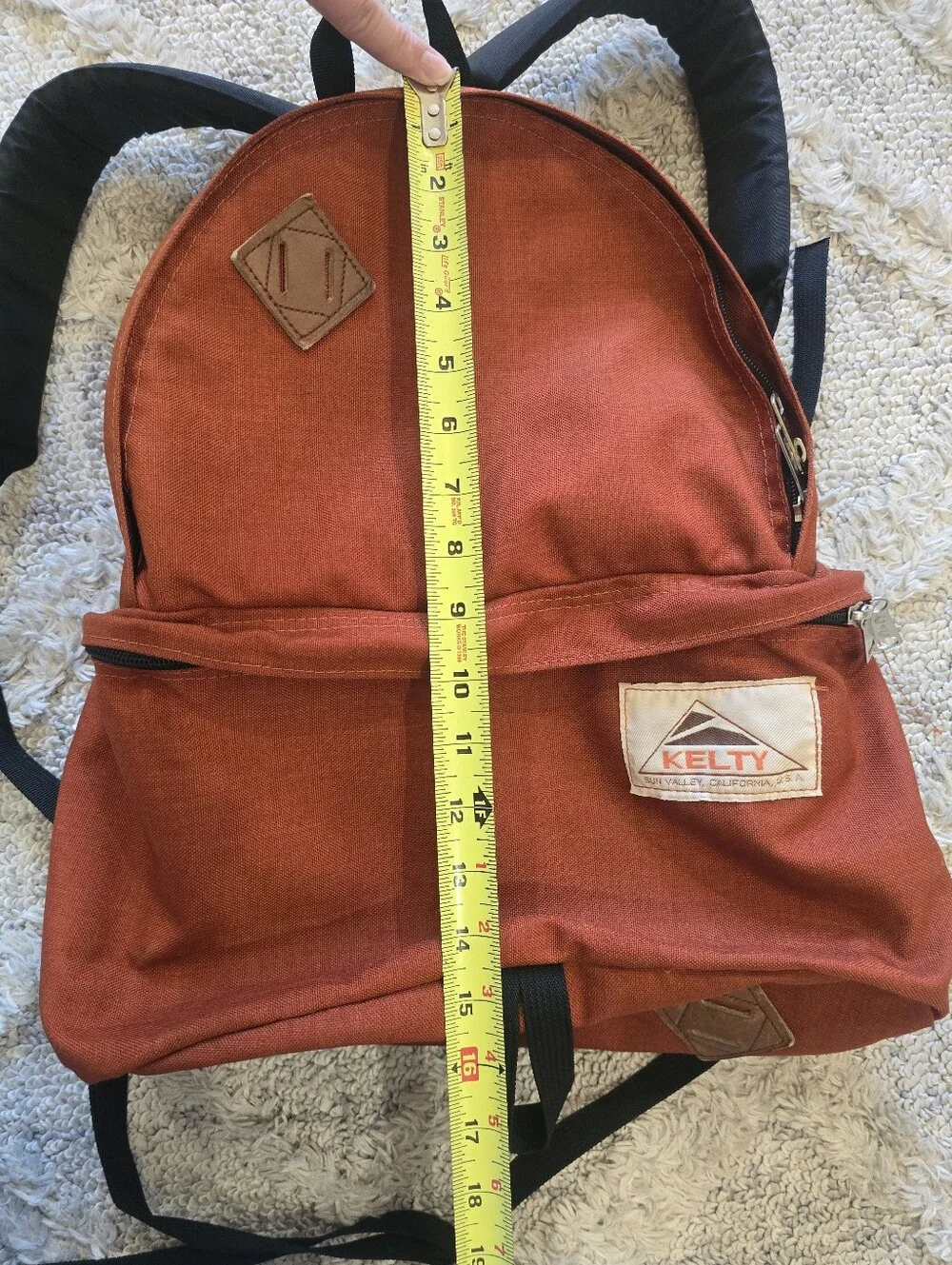 True Vintage 1970’s- 1980s KELTY Rust Orange Soft Pack Backpack Rucksack Daypack